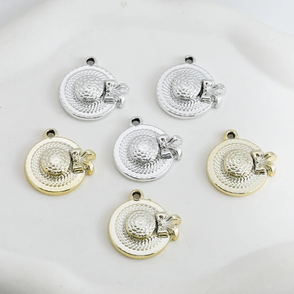 31*30mm 100Pcs Cordial Design Handcrafted Acrylic Hat Bag Pendant / DIY Jewelry Accessories / Cute Decorative Charm #20325